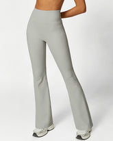 Shesways®High Waist Ribbed Workout Flare Pants