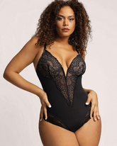 Deep V Lace Shaper Bodysuit