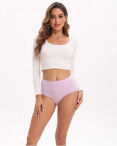 Women’s High Waisted Cotton Panties 5-Pack – Soft, Breathable Full Coverage Briefs