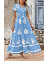 Shesways® LinenChic Wrap Maxi Dress