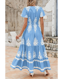 Shesways® LinenChic Wrap Maxi Dress
