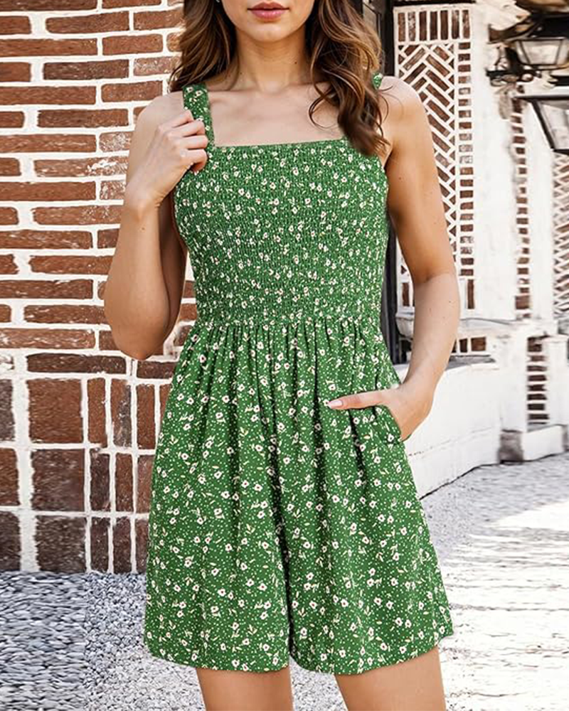 Shesways® Summer Floral Romper