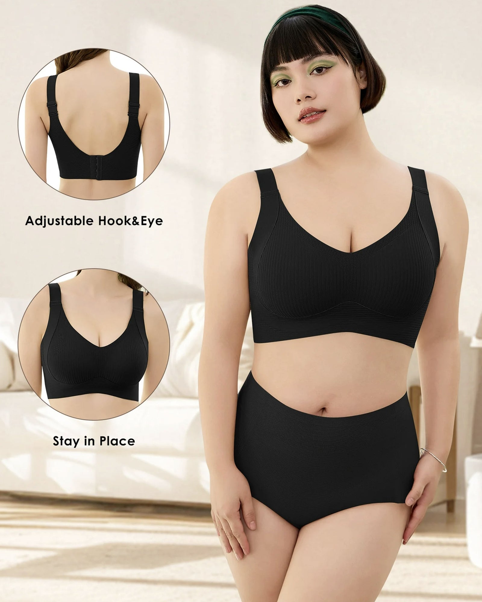 Shesways® Comfort Full Coverage Wireless Lightly Lined Bra