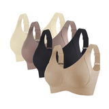 Shesways® Wireless Ribbed Bralette – Seamless, Breathable Comfort (2–4 Pack)