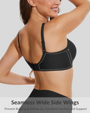 Shesways® Seamless Deep V Wireless Push-Up Bra – Scalloped, Soft Support, Back Smoothing Bralette