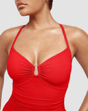 Shesways® Sculpt & Shine U-Ring Shaping Swimsuit