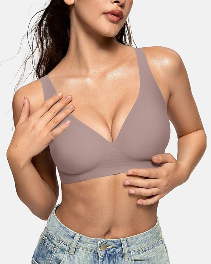 Shesways® Deep V Push Up Bras No Underwire