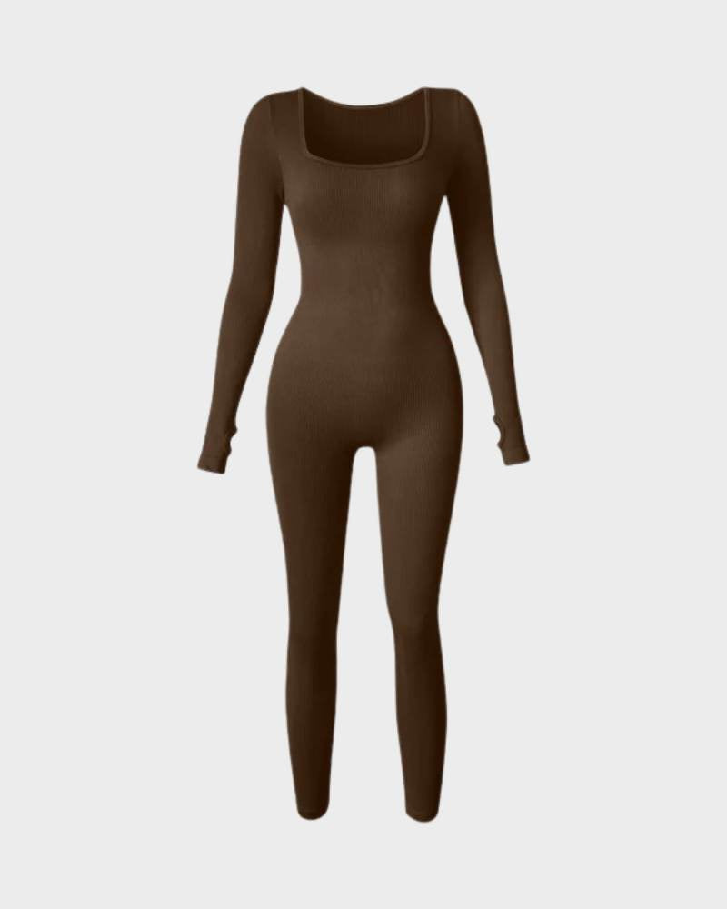 ShesWays® Long Sleeve Full Body Shaper Bodysuit