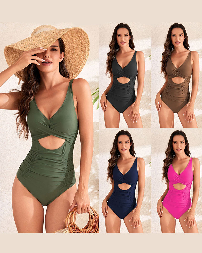 ShesWays® One Piece Swimsuits Push Up Tummy Control Bathing Suits