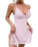Women’s Lace Sleepwear & Lingerie Set – Soft Modal Nightgowns, Sexy Lace Chemise & Plus Size Options
