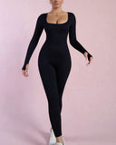 ShesWays® Long Sleeve Full Body Shaper Bodysuit