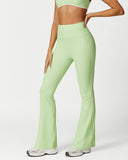 Shesways®High Waist Ribbed Workout Flare Pants