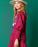 Christmas Sequin Nutcracker Shirt Dress