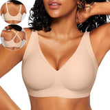 Seamless Deep V Wireless Full Coverage Bra