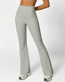 Shesways®High Waist Ribbed Workout Flare Pants