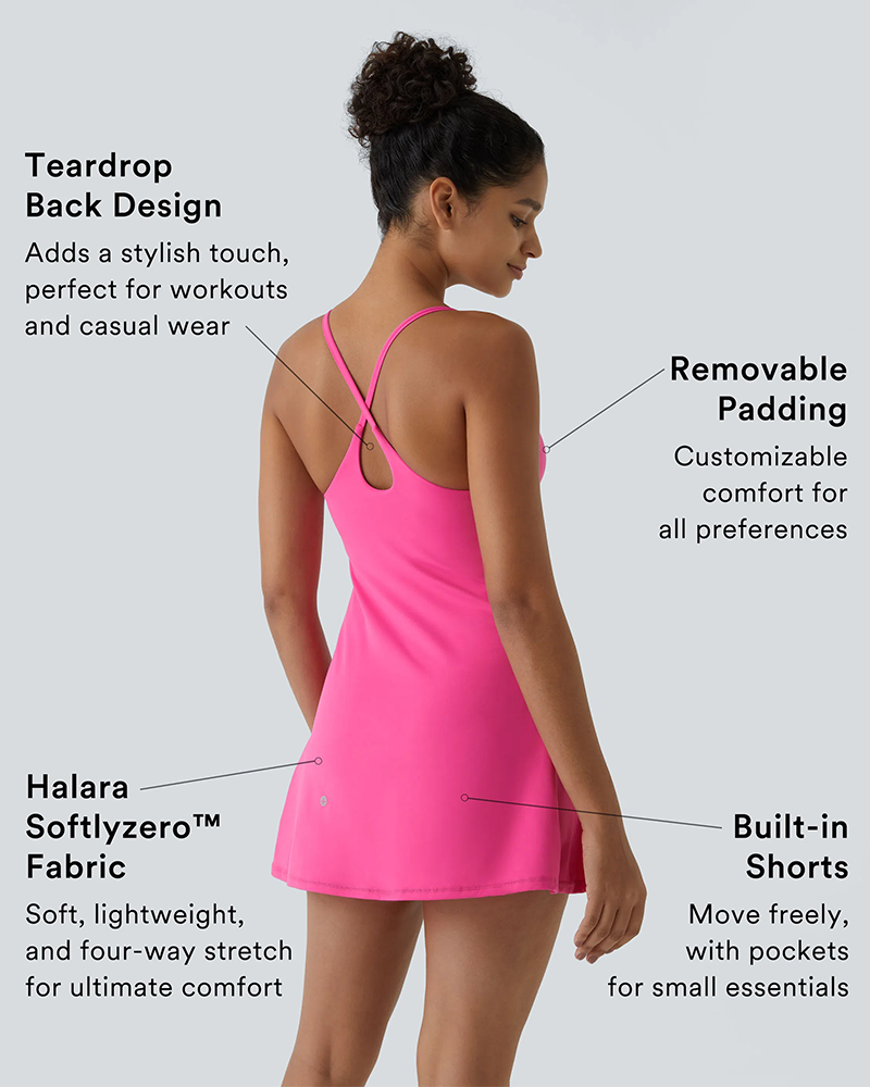 Shesways® Plush Backless Active Dress – Easy Peezy Edition