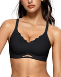 Shesways® Scalloped Wireless Bras with Mesh