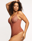 Deep V Lace Shaper Bodysuit