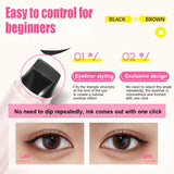 Rotating Dual-Head Eyeliner Pen – Wing Stamp, Quick-Dry, Long-Lasting & Smudge-Proof for Perfect Cat Eyes