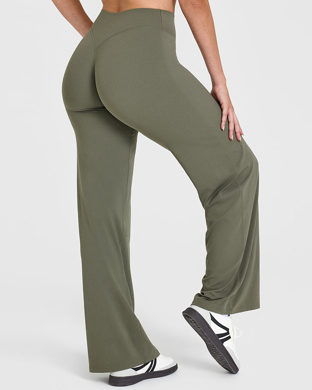 Comfortable and Elastic-Straight Leg Bottoms