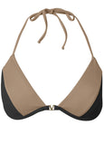 Shesways®Underwire Triangle Top - Black & Sahara