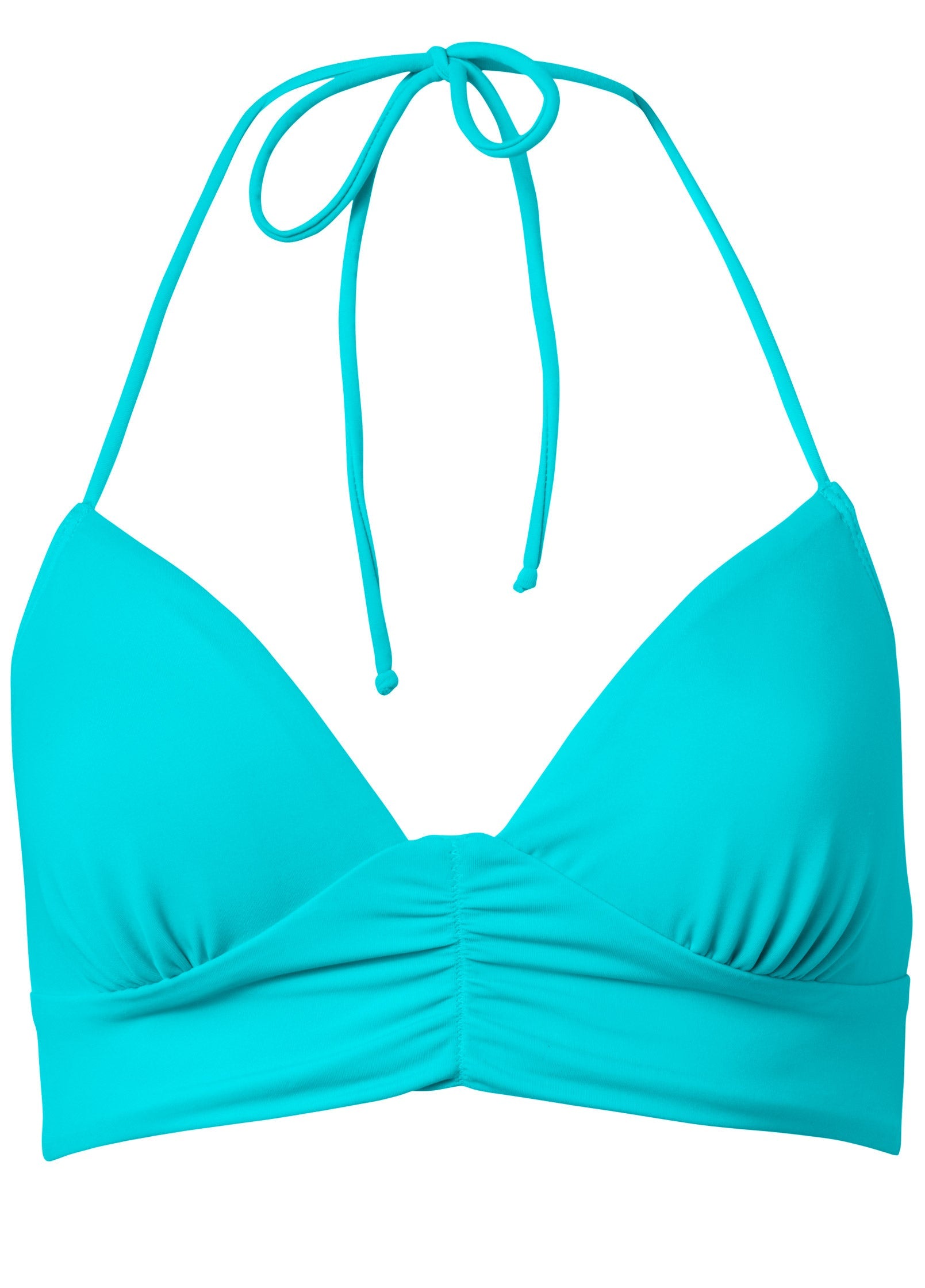 Shesways®Gathered Triangle Top - Aqua Reef