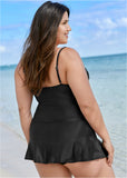 Shesways®St. Tropez Swim Dress - Black Stone