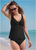 Shesways®Twist Tankini Set - Black Beauty