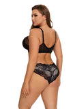 Shesways®Full Coverage Lace Minimizer Bra - Mermaid Black+Black(2 PACK)