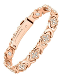 Crystal Magnetic Four-Leaf Clover Bracelet