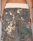 Women’s Low-Rise Parachute Cargo Pants with Pockets