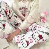 Cute Hello Kitty Pajama Pants – Cozy Y2K Loungewear
