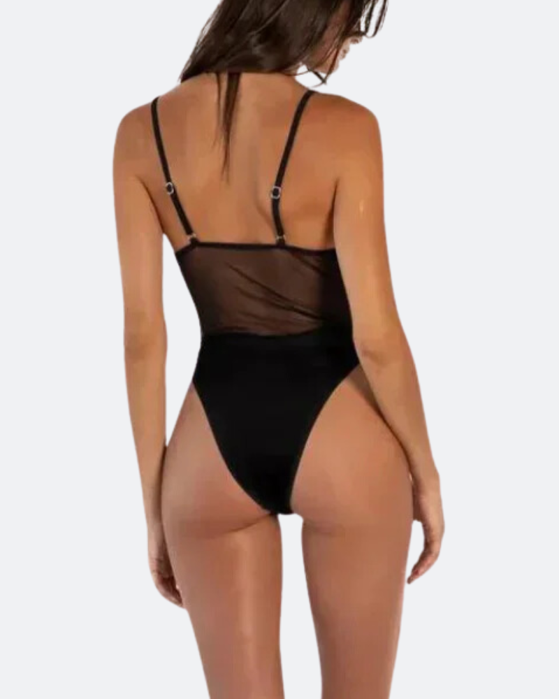 sheways®One-Piece Tan Through Swimsuit