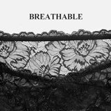 High Waist Cotton Panties for Women – Breathable Lace Trim Briefs, Comfortable & Flattering