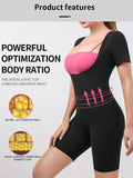 Shesways® Women's Fitness Sweat-Inducing Zip-Up Bodysuit