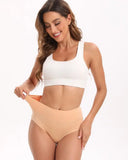 Women’s High Waisted Cotton Panties 5-Pack – Soft, Breathable Full Coverage Briefs