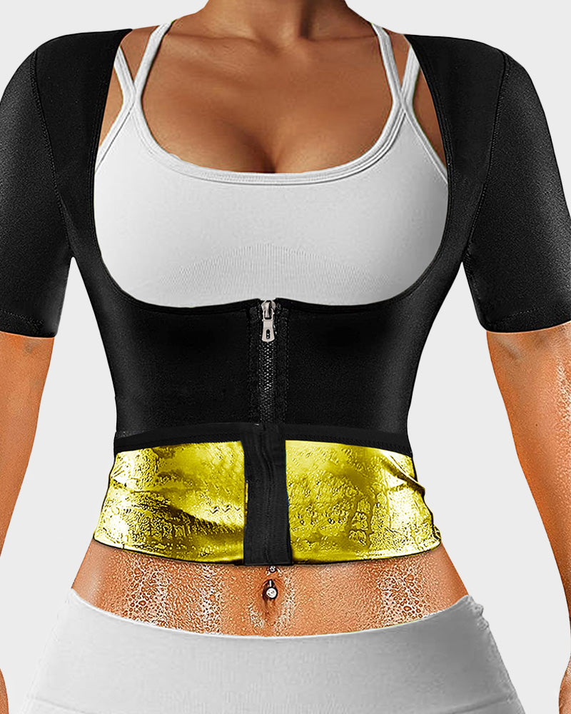 Shesways® Intense Sweat-Wicking Zip-Up Top