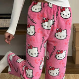 Cute Hello Kitty Pajama Pants – Cozy Y2K Loungewear