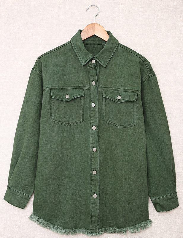 Street Edge Vintage Jean Shacket – Relaxed Oversize Fit