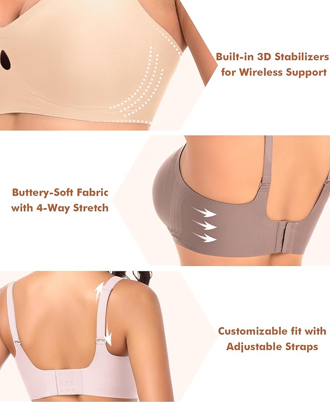 Shesways® Invisible Jelly Lift Bra with Breathable Water Drop Hollow