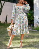 Shesways® Vintage-Inspired Belted Maxi Dress