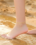 Initial Anklet Set for Women, Layered A–Z Anklets