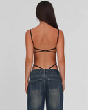 Backless Bodysuit – Sleek Black