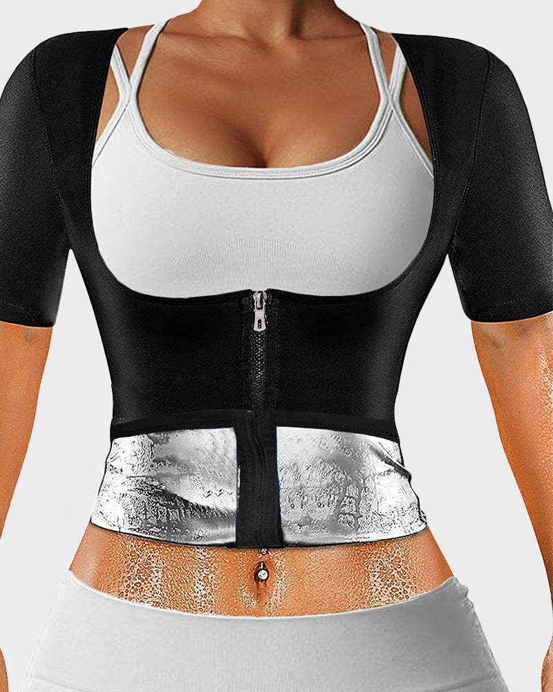 Shesways® Intense Sweat-Wicking Zip-Up Top
