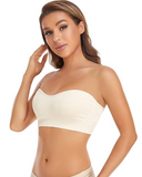 Shesways® Strapless Non-Slip Bandeau Bra – Wireless, Padded, with Removable Straps