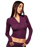 Women’s 2-Piece Activewear Set – Cropped Zip Running Jacket & Flared Stretch Pants, Lightweight Yoga Outfit
