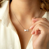 Tiny Heart Initial Necklace – 14K Gold Plated A–Z Letter Pendant, Dainty Personalized Gift for Women