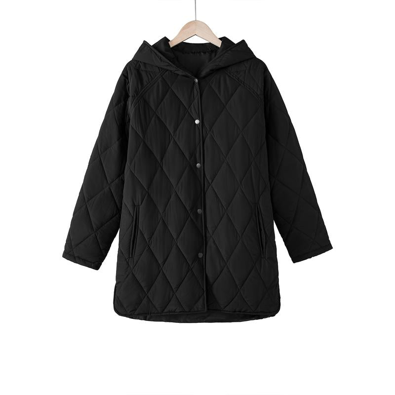 Shesways® Women’s Quilted Puffer Jacket – Lightweight Hooded Oversized Coat for Fall & Winter