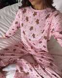 Christmas Gingerbread Loungewear Set for Women