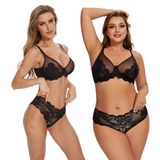 Shesways®Full Coverage Lace Minimizer Bra - Mermaid Black+Black(2 PACK)